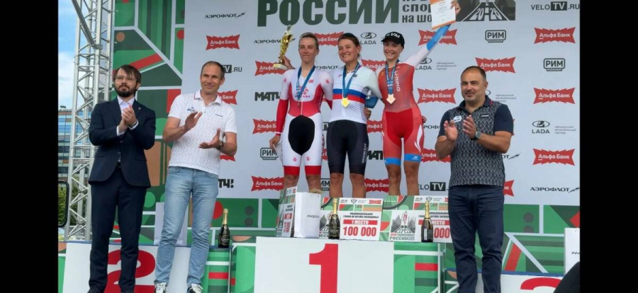Спортсменка-любитель выиграла золото ЧР по велоспорту в Иннополисе