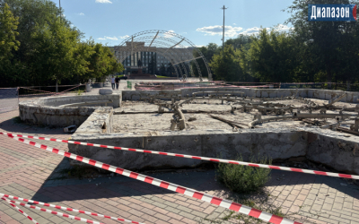 Фонтан на бульваре Абая начали ремонтировать