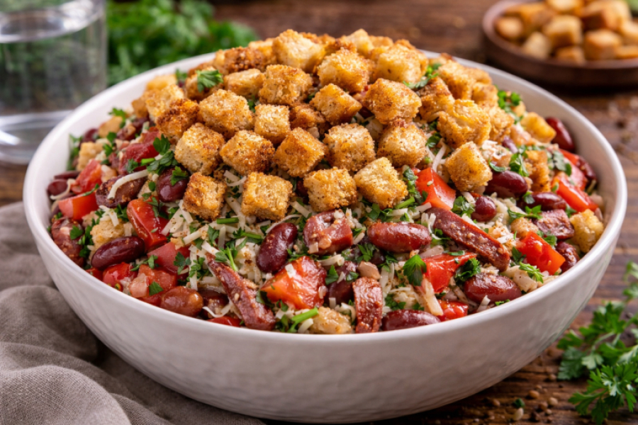 Салат с фасолью &laquo;Случайность&raquo;: появился случайно и стал любимым &mdash; простой рецепт выручит всегда