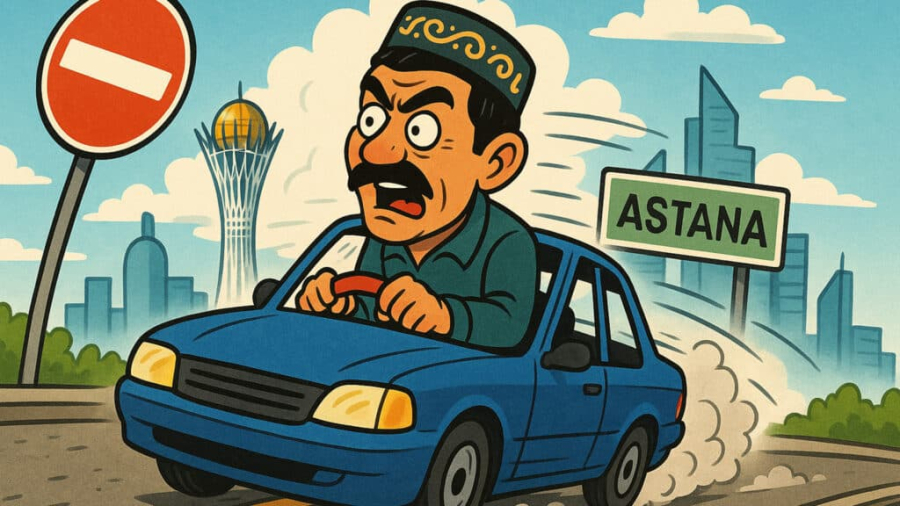 Казашка оценила манеру вождения россиян и удивилась