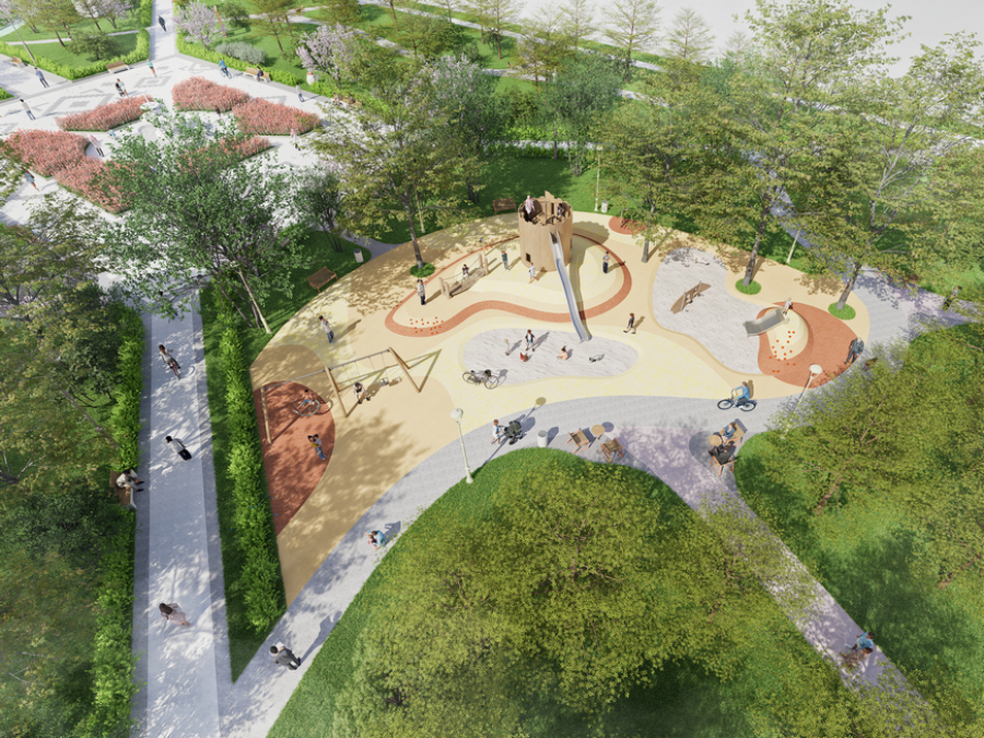 Реконструкция в казанском сквере &laquo;Тебриз&raquo; начнется с игровой зоны для детей