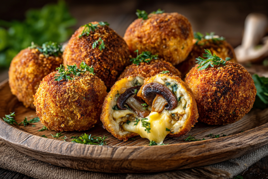 Вместо котлет на ужин готовлю мясные шарики: объединяю грибы с фаршем &mdash; и в духовку