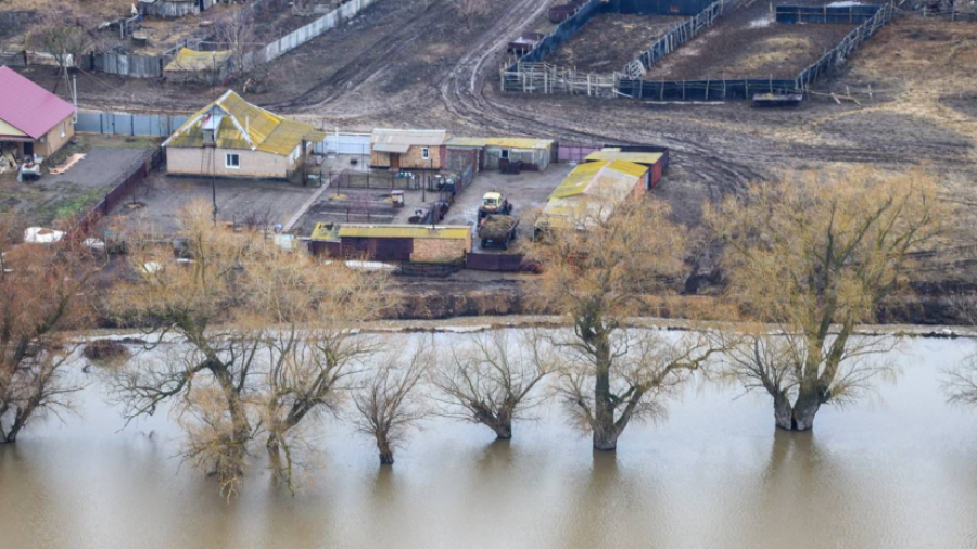 Паводки в Казахстане: уровень реки Жайык поднялся выше критического