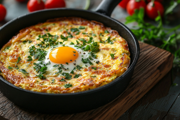 Картофельная фриттата на сковороде: итальянский омлет из картошки и яиц &mdash; элементарный рецепт