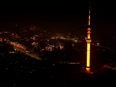 Алматы подсветил город в оранжевый цвет в рамках акции "16 дней против насилия"