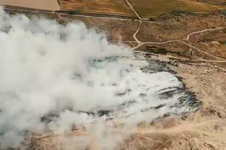 Спасатели рассказали о сложностях ликвидации пожара на полигоне ТБО в Алматинской области