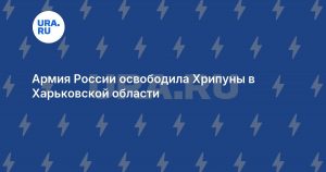 Армия России освободила Хрипуны в Харьковской области