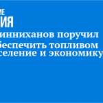Минниханов поручил обеспечить топливом население и экономику