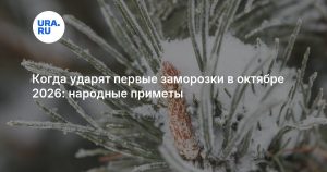Когда ударят первые заморозки в октябре 2026: народные приметы