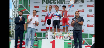 Спортсменка-любитель выиграла золото ЧР по велоспорту в Иннополисе