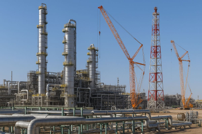 На Тенгизе строят крупнейший в РК газосепарационный комплекс — старт дан