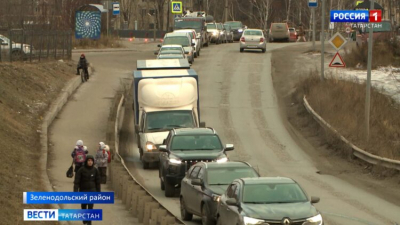 На трассе М7 под Казанью образовалась многокилометровая пробка