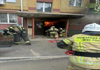 В Альметьевске на пожаре из-за поджога спасли двоих детей