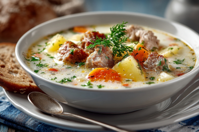 Супы готовлю только с фаршем: насыщенный мясной вкус без длительной варки — элементарный рецепт